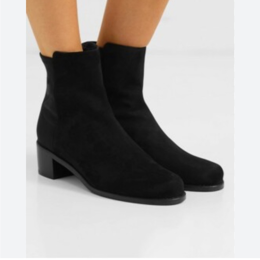 NWOT Stuart Weitzmann Classy Black Easyon Booties
Sz 10 1/2
